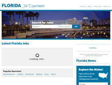 Tablet Screenshot of floridajobdepartment.com